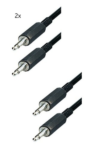 Audio verbindungskabel - 2x,