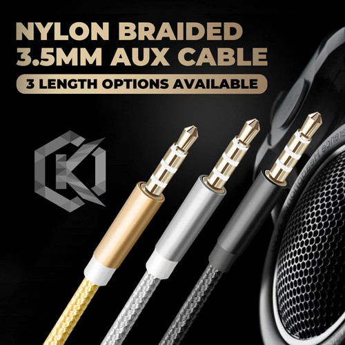 Aux kabel 5mm klinke - 1m,