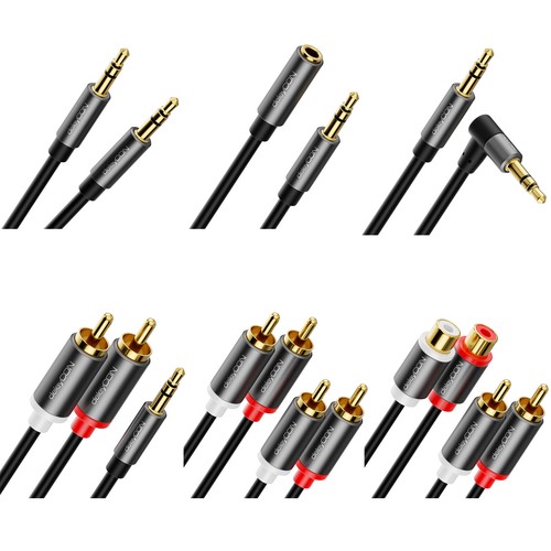 Audiokabel 5mm klinke cinch - klinke,