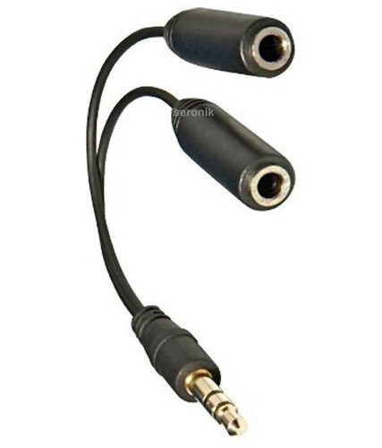 Adapter aux klinke kabel - y-adapter,