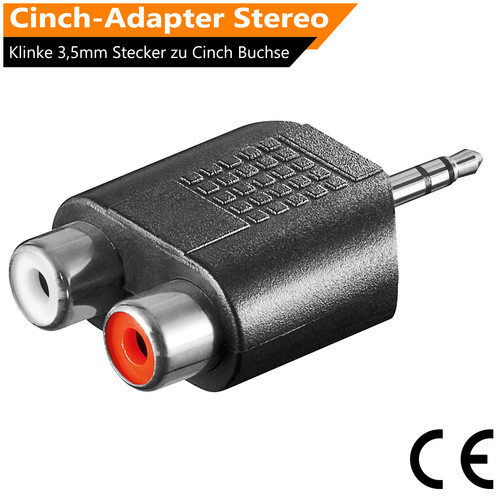 Audio aux adapter stereo - adapter,