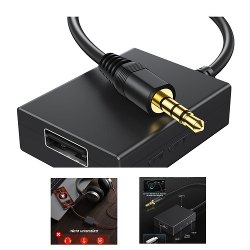 Usb aux adapter mm stecker - 3,5,