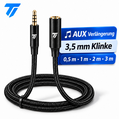 5mm aux verlängerungskabel - 3,5mm,