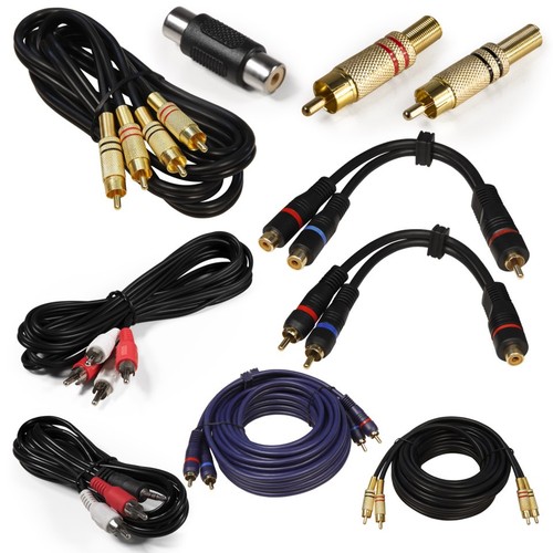 Klinke cinch kabel - aux, stecker