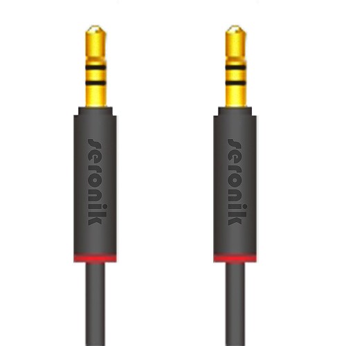 Aux kabel 5mm klinke - 1m, 3,5mm